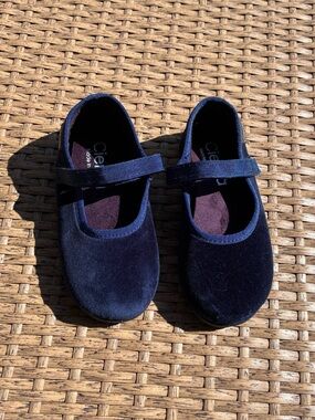 Cienta Navy Velvet Mary Jane Shoes Toddler Preppy Balletcore Made in Spain